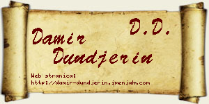 Damir Dunđerin vizit kartica